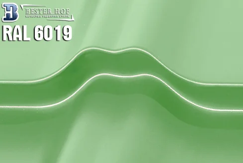 Металлочерепица RAL 6019 глянец